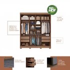 Guarda Roupa Casal Com Espelho 2 Portas De Correr 4 Gavetas M