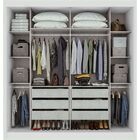 Guarda Roupa Casal Com Espelho 2 Portas De Correr 6 Gavetas T