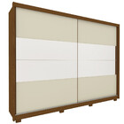 Guarda Roupa Casal Com Espelho 2 Portas De Correr 7 Gavetas A