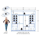 Guarda Roupa Casal Com Espelho 2 Portas De Correr Em Mdf Atra