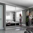Guarda Roupa Casal Com Espelho 3 Portas 100% Mdf Bp Altdorf G