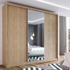 Guarda Roupa Casal Com Espelho 3 Portas 2 Gavetas 100% Mdf Lo