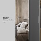Guarda Roupa Casal Com Espelho 3 Portas 2 Gavetas 100% Mdf Lo
