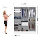 Guarda-roupa Casal Com Espelho 3 Portas 2 Gavetas Istambul Es