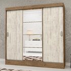 Guarda-roupa Casal Com Espelho 3 Portas 2 Gavetas Istambul Ye