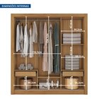 Guarda-roupa Casal Com Espelho 3 Portas 2 Gavetas Quito Espre