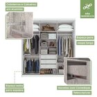 Guarda-roupa Casal Com Espelho 3 Portas 3 Gavetas Aquarius Br