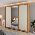 Guarda Roupa Casal Com Espelho 3 Portas 4 Gavetas 100% Mdf Ma