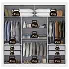 Guarda-roupa Casal Com Espelho 3 Portas 4 Gavetas 185,5cm Vie