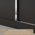 Guarda-roupa Casal Com Espelho 3 Portas 4 Gavetas 185,5cm Vie