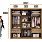 Guarda Roupa Casal Com Espelho 3 Portas 4 Gavetas - Arezzo Pl