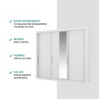 Guarda Roupa Casal Com Espelho 3 Portas 4 Gavetas Astor   Bra