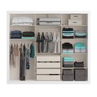 Guarda Roupa Casal Com Espelho 3 Portas 4 Gavetas Astor   Bra
