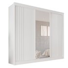 Guarda-roupa Casal Com Espelho 3 Portas 4 Gavetas Atenas Bran