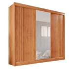 Guarda-roupa Casal Com Espelho 3 Portas 4 Gavetas Atenas Cina