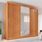 Guarda-roupa Casal Com Espelho 3 Portas 4 Gavetas Atenas Cina