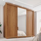 Guarda-roupa Casal Com Espelho 3 Portas 4 Gavetas Costa Rica