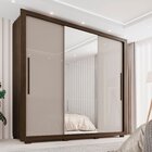 Guarda-roupa Casal Com Espelho 3 Portas 4 Gavetas Costa Rica