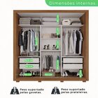 Guarda-roupa Casal Com Espelho 3 Portas 4 Gavetas Costa Rica