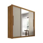 Guarda Roupa Casal Com Espelho 3 Portas 4 Gavetas Pequim  Cin