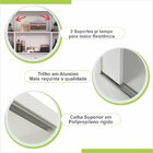 Guarda Roupa Casal Com Espelho 3 Portas 4 Gavetas Pequim  Cin