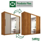 Guarda Roupa Casal Com Espelho 3 Portas 4 Gavetas Pequim  Cin