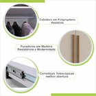 Guarda Roupa Casal Com Espelho 3 Portas 4 Gavetas Pequim Sall