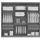 Guarda Roupa Casal Com Espelho 3 Portas 4 Gavetas - Petrópoli