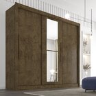 Guarda Roupa Casal Com Espelho 3 Portas 4 Gavetas Seul Sallêt