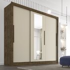 Guarda Roupa Casal Com Espelho 3 Portas 4 Gavetas Seul Sallêt