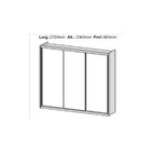 Guarda Roupa Casal Com Espelho 3 Portas 5 Gavetas Flex Color