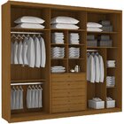 Guarda Roupa Casal Com Espelho 3 Portas 5 Gavetas Flex Color