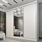 Guarda Roupa Casal Com Espelho 3 Portas 6 Gavetas 270cm Berga