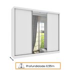 Guarda Roupa Casal Com Espelho 3 Portas 6 Gavetas 270cm Milão
