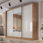 Guarda Roupa Casal Com Espelho 3 Portas 6 Gavetas - Arezzo Pl