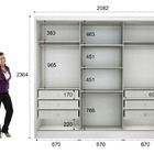 Guarda Roupa Casal Com Espelho 3 Portas 6 Gavetas - Arezzo Pl