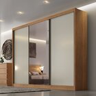 Guarda Roupa Casal Com Espelho 3 Portas 6 Gavetas Miami Novo
