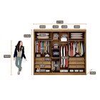Guarda Roupa Casal Com Espelho 3 Portas 6 Gavetas Miami Novo