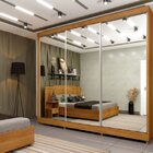 Guarda Roupa Casal Com Espelho 3 Portas 6 Gavetas Montevideu