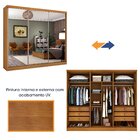 Guarda Roupa Casal Com Espelho 3 Portas 6 Gavetas Montevideu