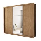 Guarda Roupa Casal Com Espelho 3 Portas 6 Gavetas Nápoli Espr