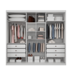 Guarda Roupa Casal Com Espelho 3 Portas 6 Gavetas - Palazzo-b