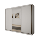 Guarda Roupa Casal Com Espelho 3 Portas 6 Gavetas - Palazzo-b