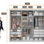 Guarda Roupa Casal Com Espelho 3 Portas 6 Gavetas - Paradizzo