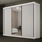 Guarda Roupa Casal Com Espelho 3 Portas 6 Gavetas São Paulo G