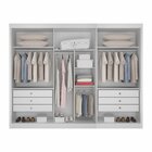 Guarda Roupa Casal Com Espelho 3 Portas 6 Gavetas São Paulo G