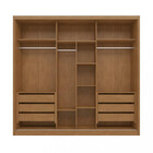 Guarda Roupa Casal Com Espelho 3 Portas 6 Gavetas Soul Casa D