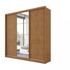 Guarda Roupa Casal Com Espelho 3 Portas 6 Gavetas Soul Casa D