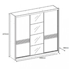 Guarda Roupa Casal Com Espelho 3 Portas 6 Gavetas Soul Casa D