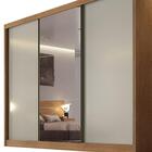 Guarda Roupa Casal Com Espelho 3 Portas 6 Gavetas Toulon Espr